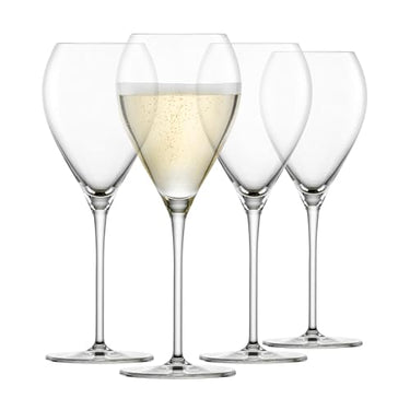 SCHOTT ZWIESEL Iseo Sektglas Bar Special (4er-Set), anmutige Sektgläser mit Moussierpunkt, spülmaschinenfeste Tritan-Kristallgläser, Made in Germany (Art.-Nr. 123622) im Sale